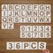 36PCS Alphabet & Number Stencils for Crafts Reusable, (4 Inch)